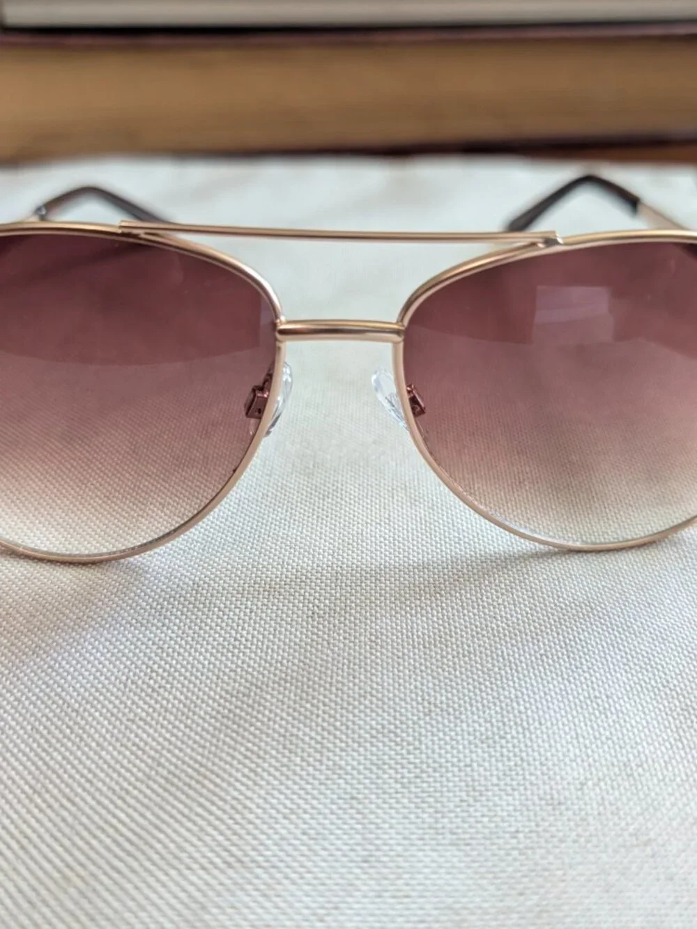 Rachel Zoe RZ Cleo Gold Frame Aviator Sunglasses